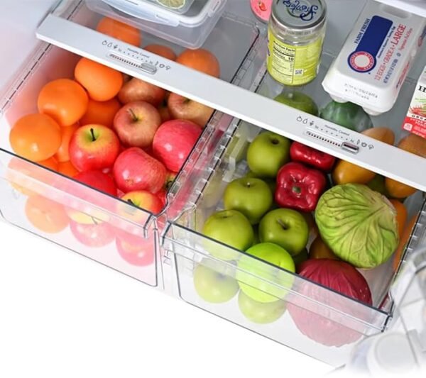 Kenmore 30 in. 18.2 cu. ft. Capacity Refrigerator/Freezer with Adjustable Glass Shelving, Humidity Control Crispers, Gallon Door Bins, ENERGY STAR Certified, Fingerprint Resistant Stainless Steel - Image 5