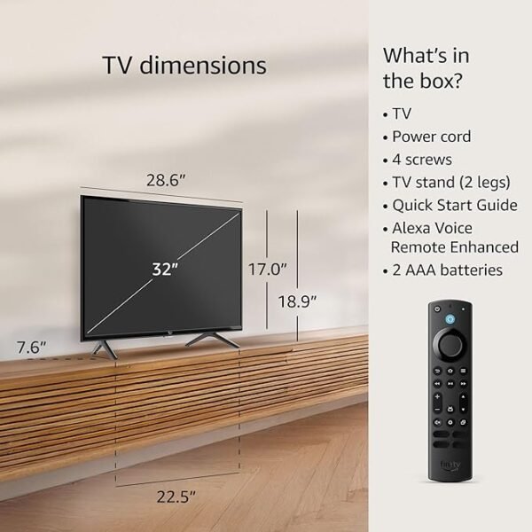 Amazon Fire TV 32\" 2-Series (newest model), HD smart TV with Fire TV Alexa Voice Remote, stream live TV without cable - Image 7