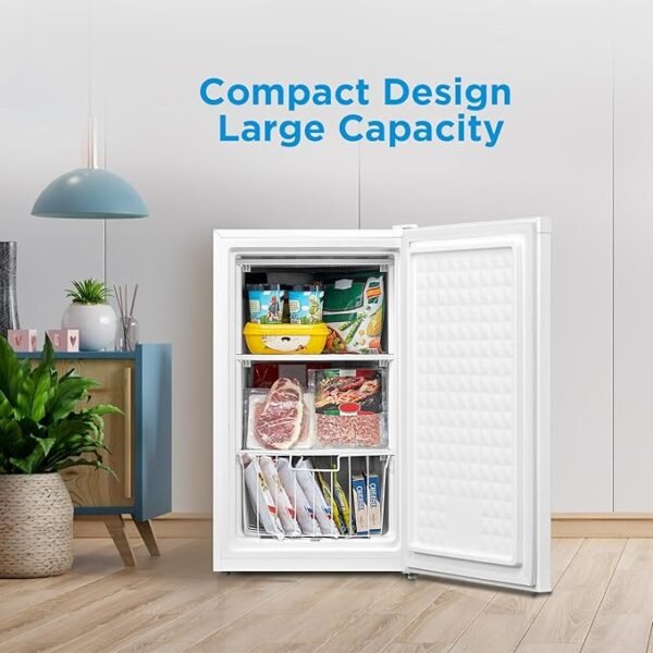 Midea WHS-109FW1 Upright Freezer, 3.0 Cubic Feet, White - Image 3