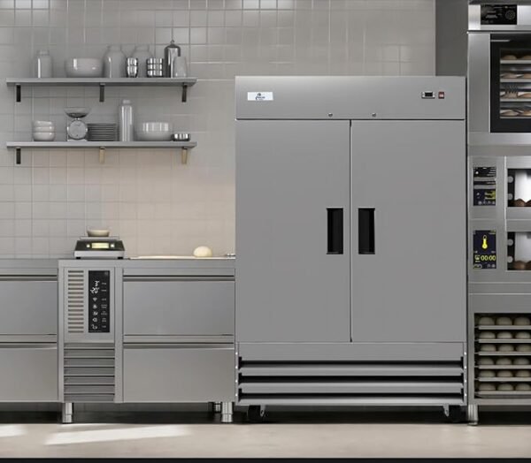 Commercial Refrigerator 2 doors Stainless Steel Solid 54\" Width, Capacity 43Cuft, 110V for Restaurant Kitchen Cooler Fridge all32dup1 - Image 5